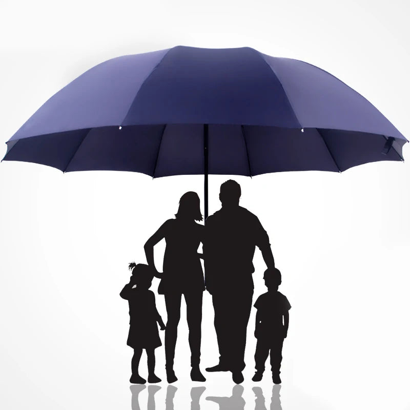 Super Large Folding Umbrella Rain Women Windproof Sunny And Rainy Paraguas Male Double Whole Family Umbrellas UBY28 Oasis Select