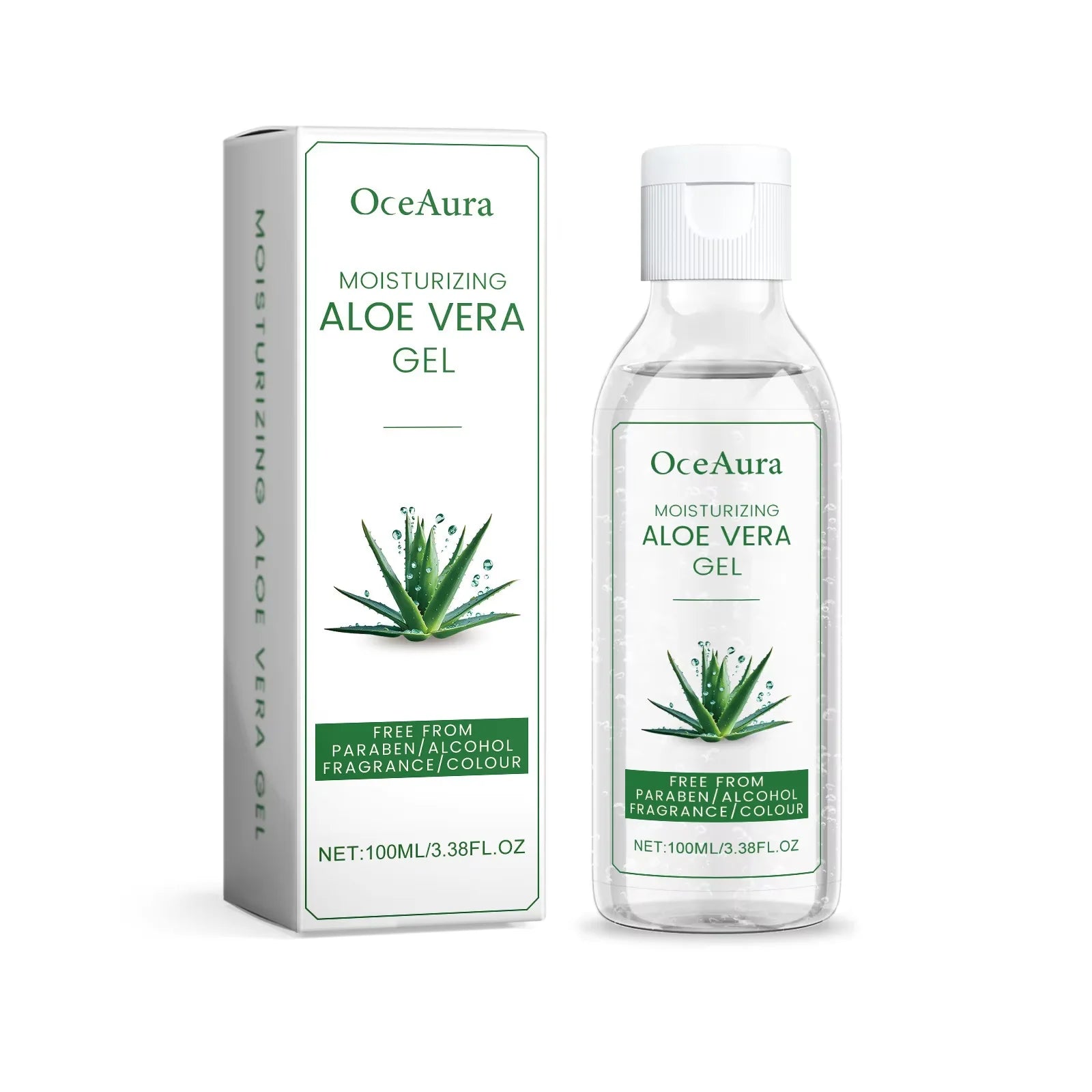 OceAura Aloe Vera Gel – Pore Shrinking, Oil Control & Acne Care Aloe Vera Face Gel Oasis Select A 100ml Boxed
