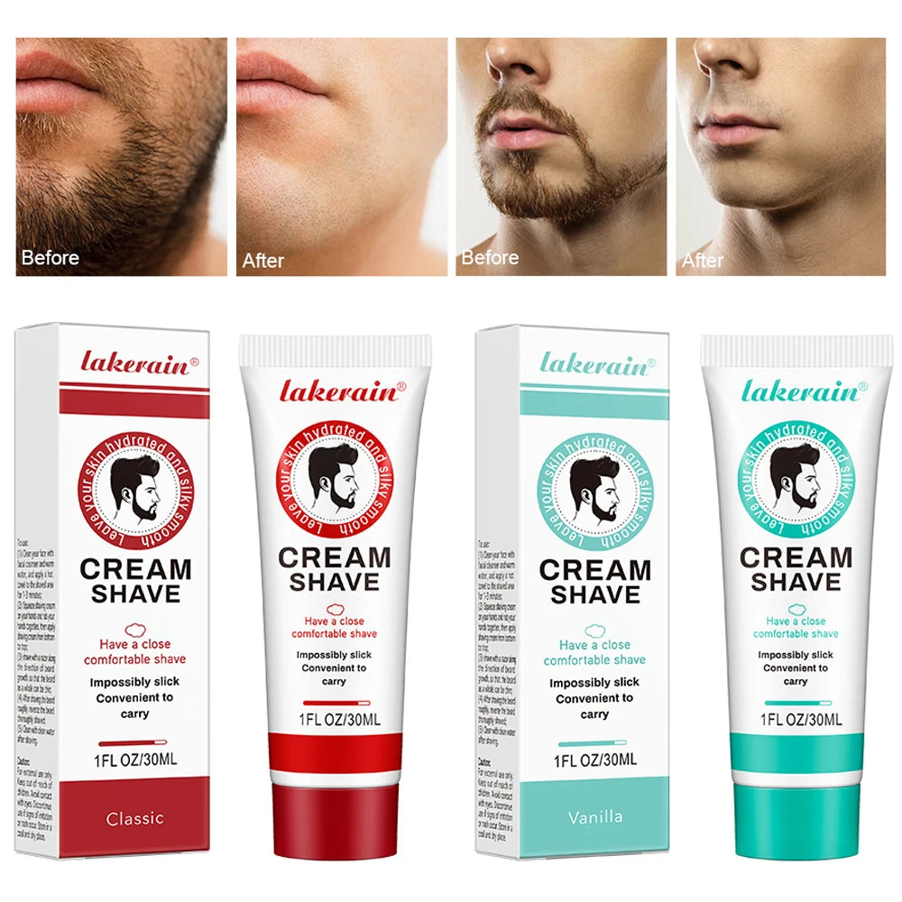 Men's Moisturizing Shaving Cream 30g – Soft Beard Formula