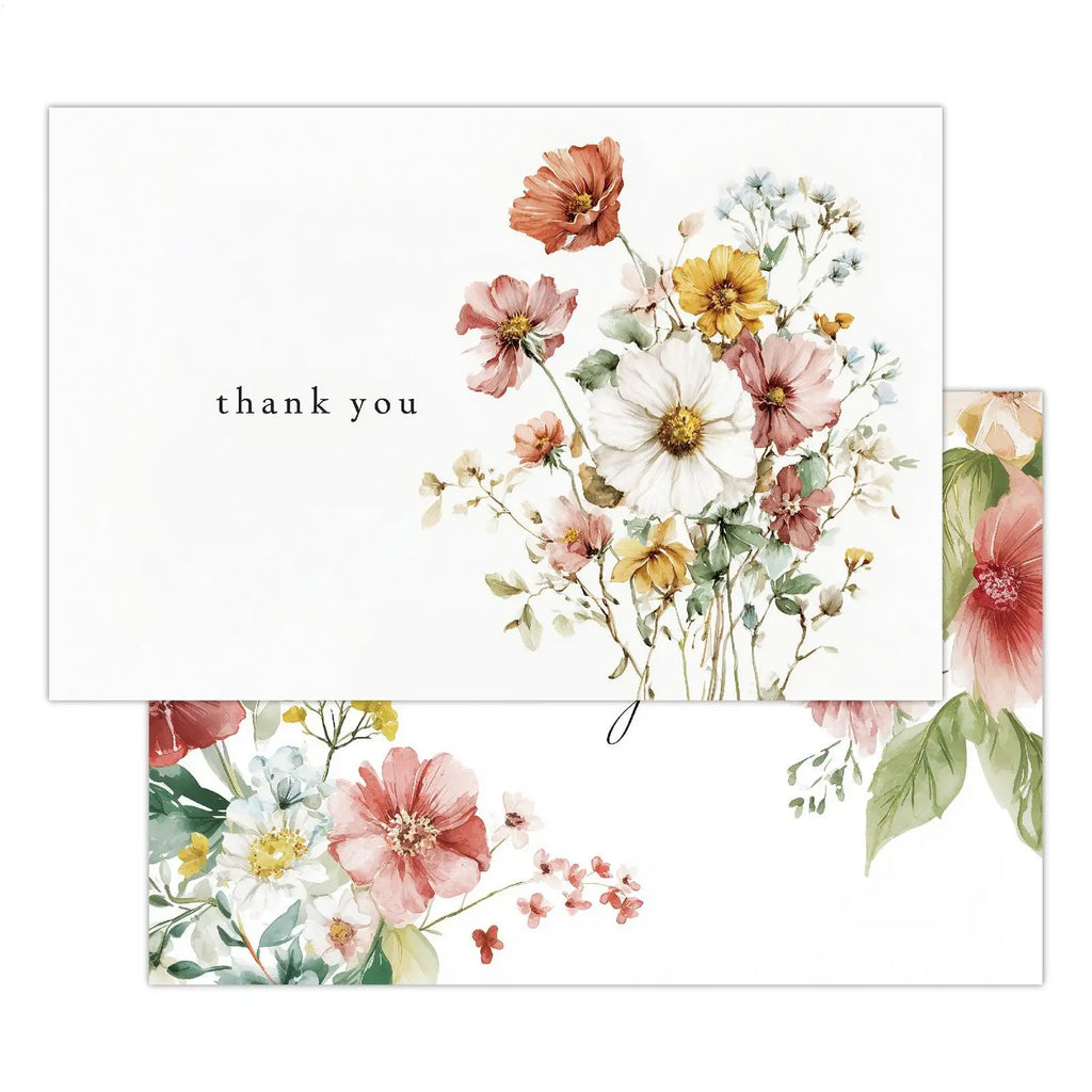 4Pcs Watercolor Floral Botanical Design Greeting Cards With Envelopes For Thank You Birthday Wedding Thank You Cards Oasis Select