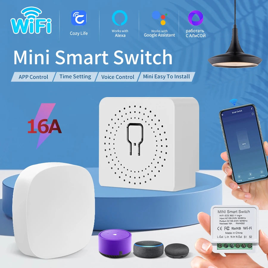 Smart WiFi Switch 16A – Alexa, Google Home & CozyLife App Smart WiFi Switch Oasis Select