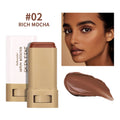 Skin Tint Foundation Stick 6 Colors Balm Serum Boosted Smooth Plumper Hight Coverage Travel Bronze Foundation Stick Makeup Oasis Select Color 2