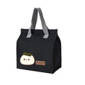 Kawaii Onigiri Print Insulated Lunch Bag Waterproof Oxford Thermal Cooler Tote Bag for School Work Camping Oasis Select Black