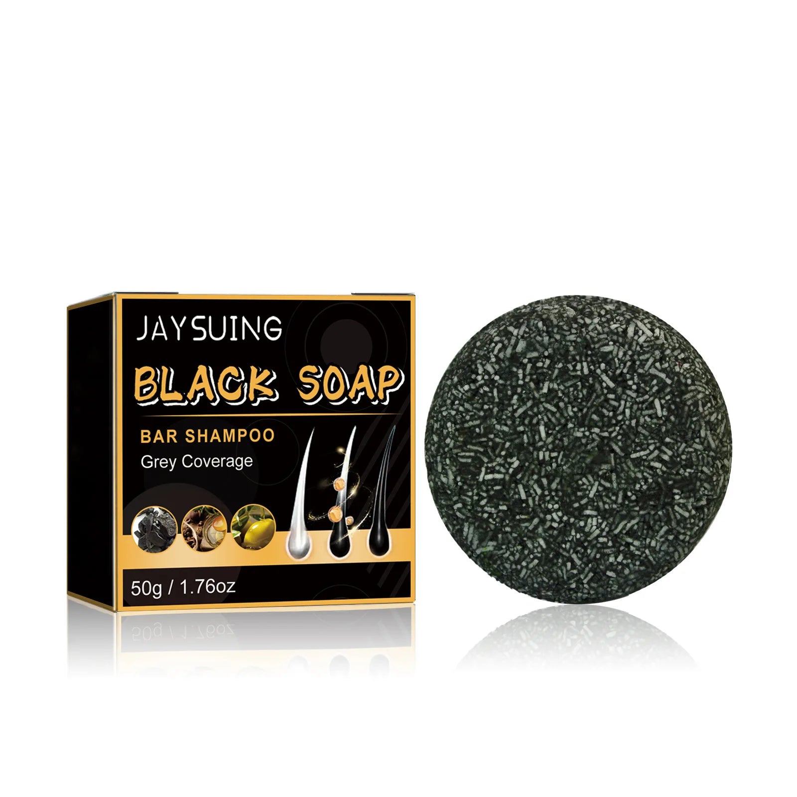 Natural Polygonum Multiflorum Solid Shampoo Bar Nourish Scalp Improve Dry Hair Anti Dandruff Hair Care Soap 50g Oasis Select