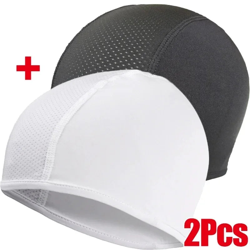 Motorcycle Helmet Inner Cap Hat Quick Dry Breathable Hat Racing Cap Under Helmet Beanie Cap Motocross Motor Helmet Hat Oasis Select 1Black1White