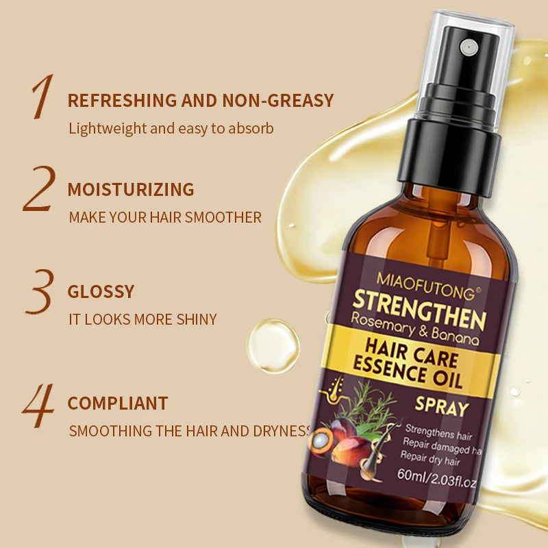 Batana Hair Care Essential Oil, No Wash Hair Care Essential Oil, Rich in Batana Oil, Improves Frizzy and Dry Hair Ends Oasis Select