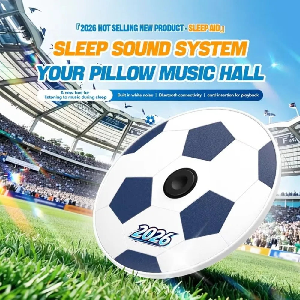 Football Pattern Under Pillow Bluetooth Speaker Soccer Ball Ultra-Thin Sound Machine Hi-Fi Sound Quality White Noise Oasis Select