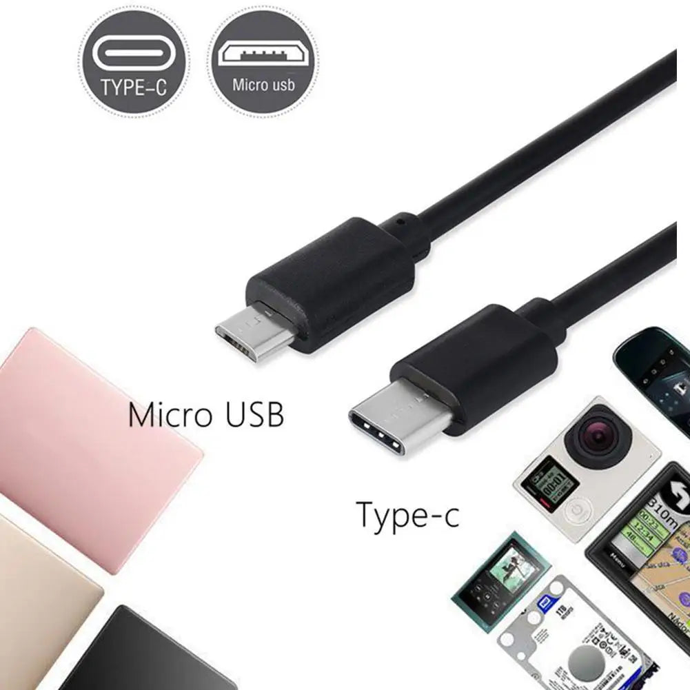 USB-C to Micro USB Cable Male to Male | 30cm & 100cm