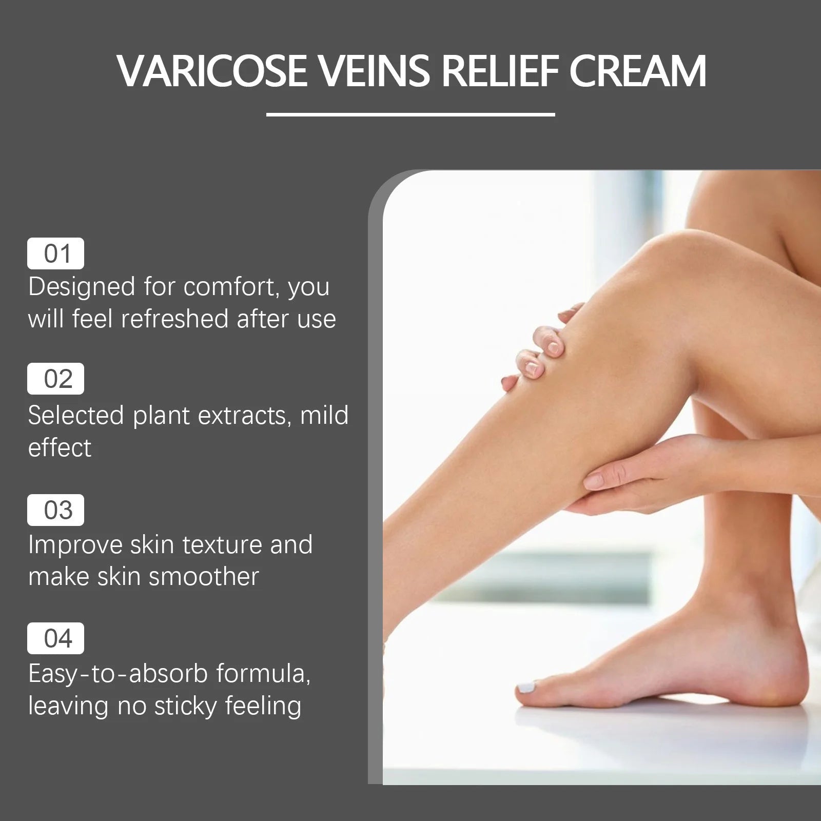 OceAura Leg Vein Support Cream – Circulation & Firming 100g