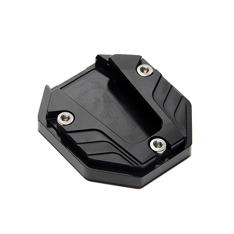 Universal Scooter Motorcycle Bike Kickstand Extender Foot Side Stand Extension Pad Support Plate Anti-skid Enlarged Base Oasis Select Black