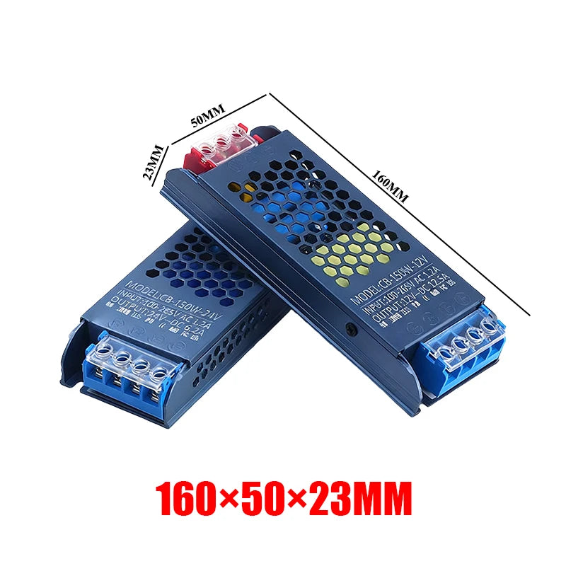 DC Power Supply 12V 24V AC 220V TO DC 12V 24V 60W 100W 150W 200W 300W 400W Power Supplies Transformer LED Driver LED Strip Light Oasis Select 150W 24V