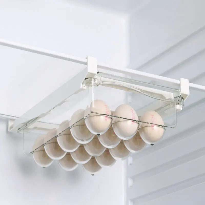 Clear Fridge Organizer Drawer – Slide Under Shelf Storage Box Fridge Drawer Organizer Oasis Select
