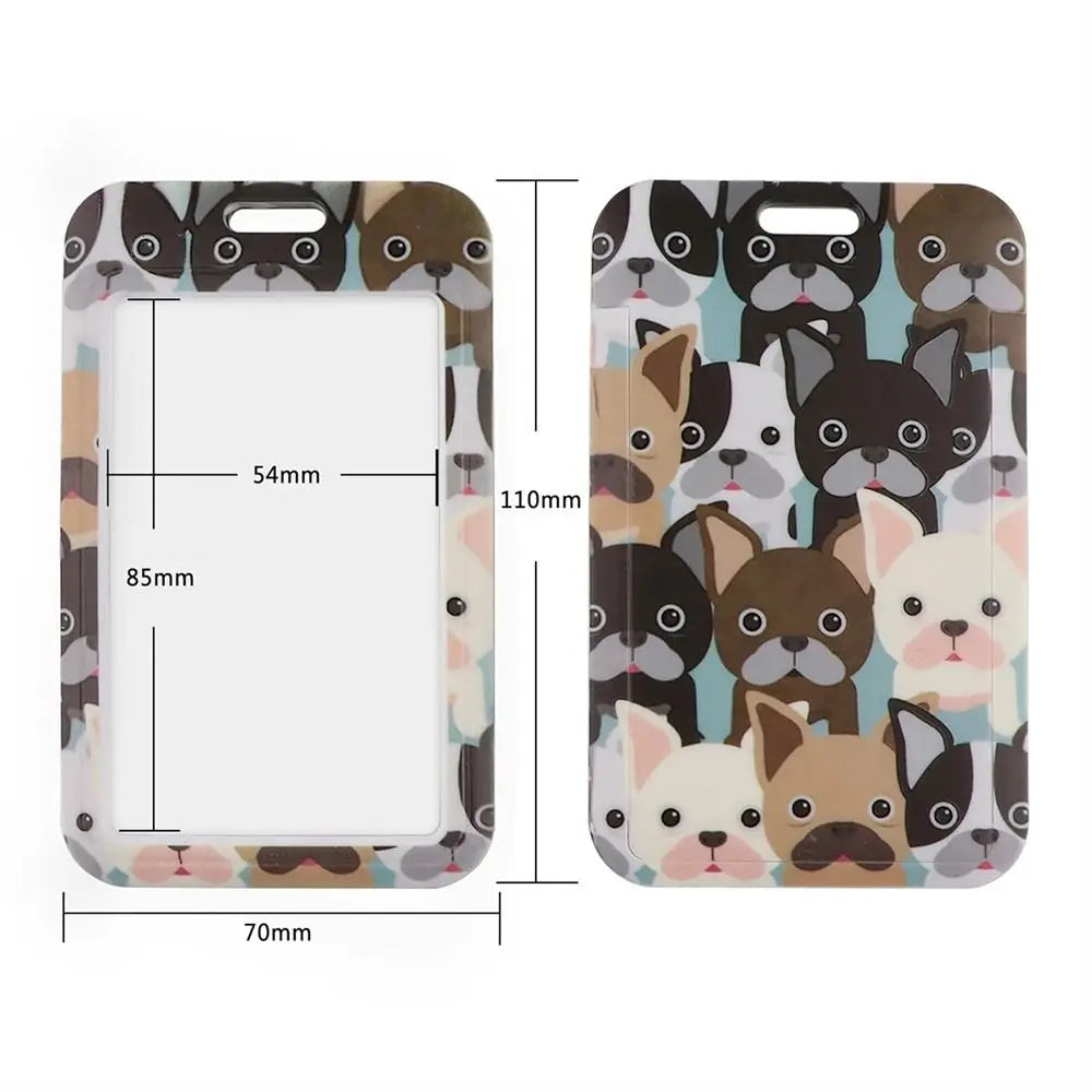 School Supply Cute Card Holder Hang Rope Keyrings Key Holder Animals Lanyards Neck Strap Lanyards Badge Holder ID Card Holder Oasis Select