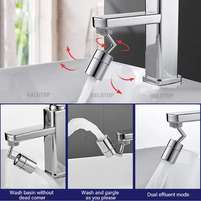 720° Rotation Faucet extender Universal Splash-proof Saving Faucet Sprayer Head Bathroom kitchen Extender Adapter Oasis Select