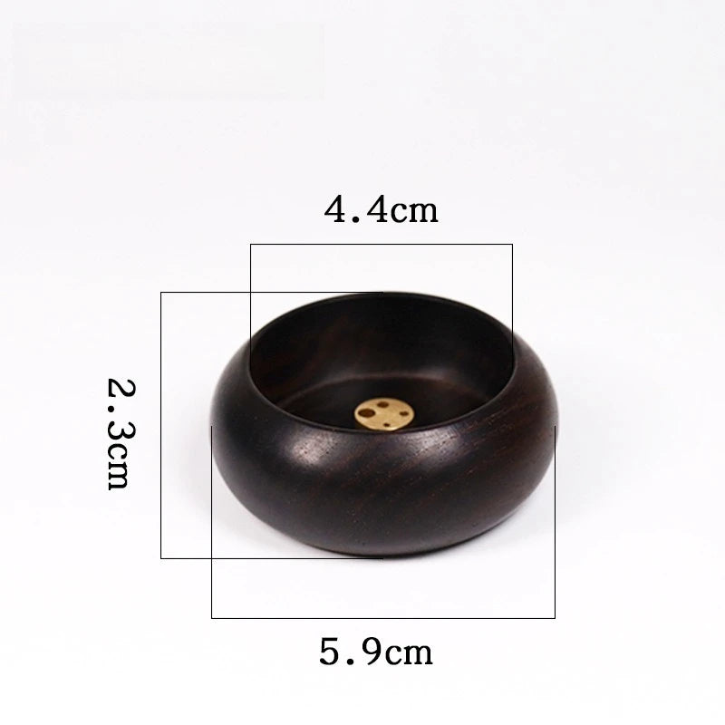 Solid Wood Incense Holder Bowl – Ash Catcher for Stick Incense Incense Holder Oasis Select B