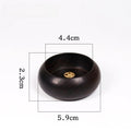 Solid Wood Incense Holder Ash Catcher Bowl – 4-Hole Burner Incense Holder Oasis Select B
