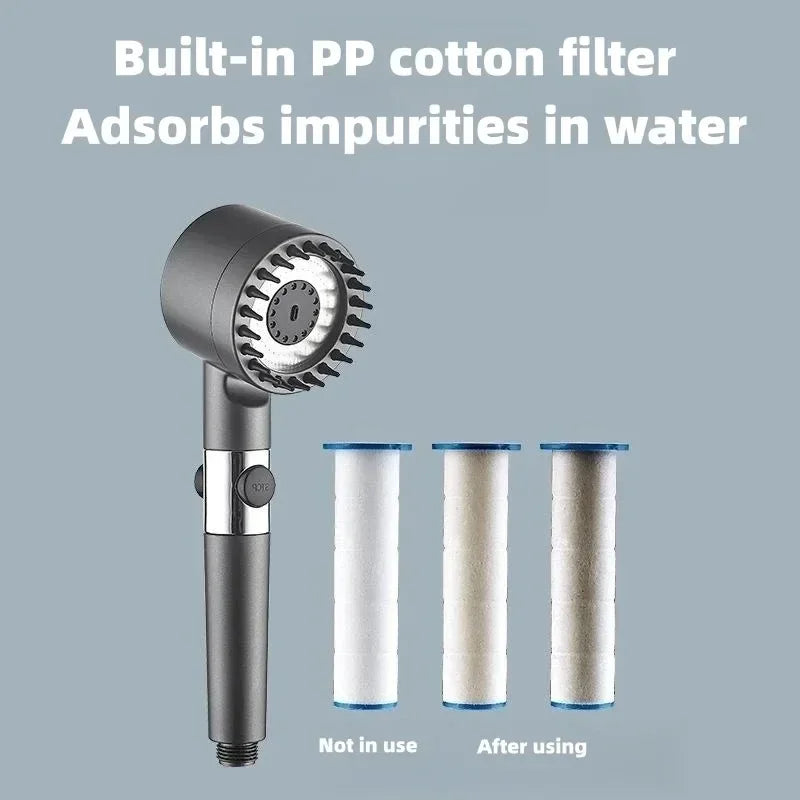 Shower Head High Pressure Head Rainfall High Preassure Water Saving Bathroom Accessary Pressurized Nozzle Universal Adaptation Oasis Select
