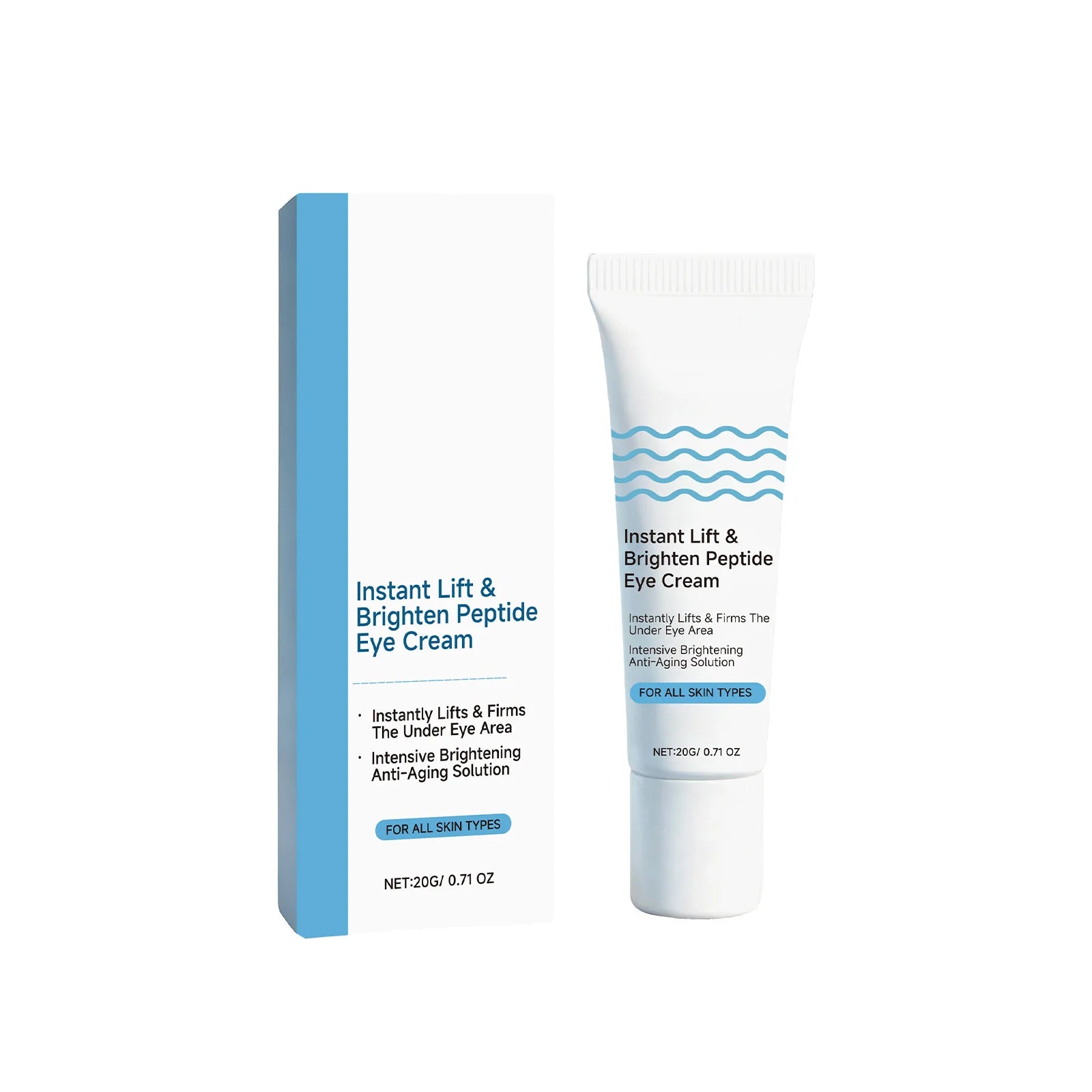Hoygi Peptide Eye Cream – Dark Circles & Anti-Aging | 20g Peptide Eye Cream Oasis Select 20g Boxed