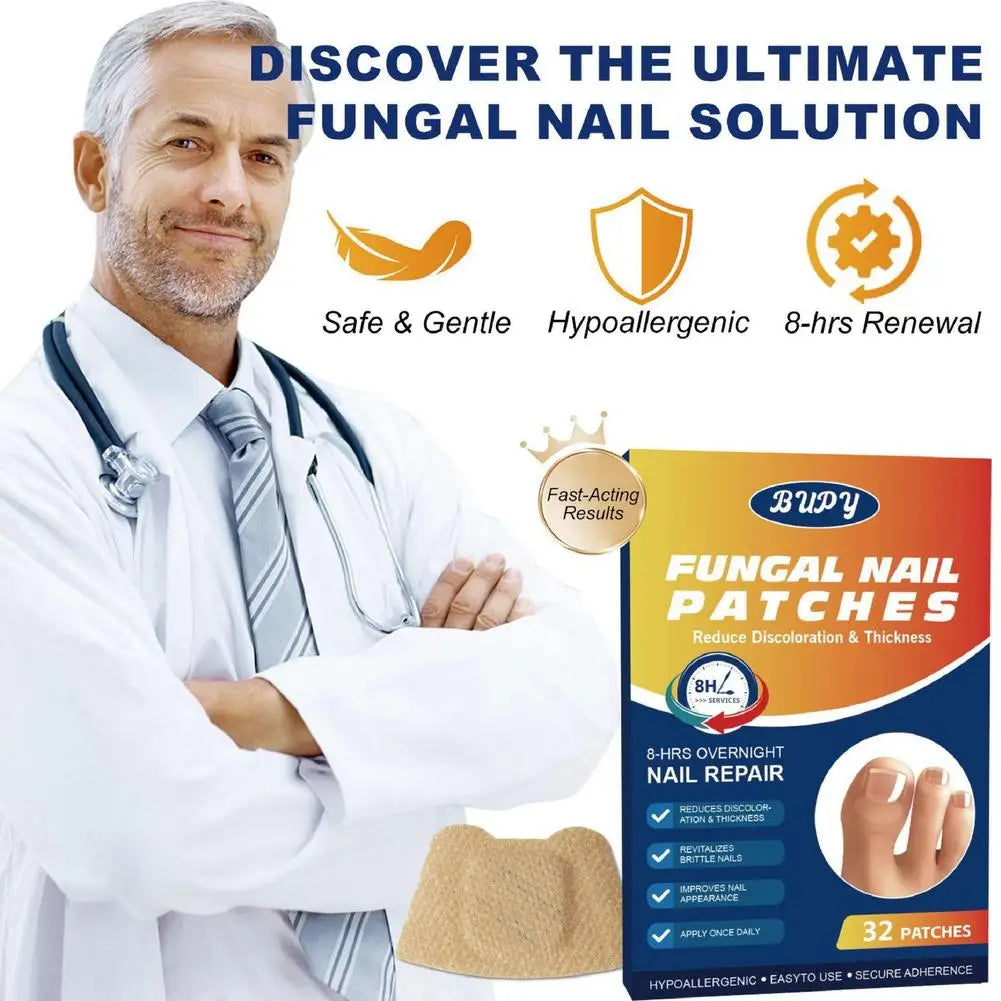 3 Packs Fungal Nail Patches, Toenail Fungus Treatment Extra Strength – Overnight Nail Care Repair For Damaged Discolored Nails Oasis Select