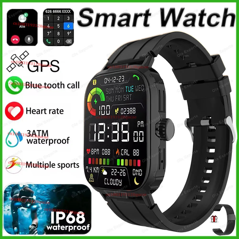 Military GPS Smartwatch IP68 Outdoor Sports Tracker Bluetooth