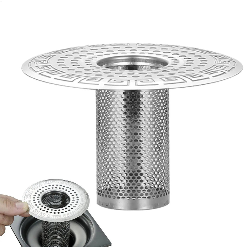 Stainless Steel Drain Hair Catcher – Sink & Shower Filter