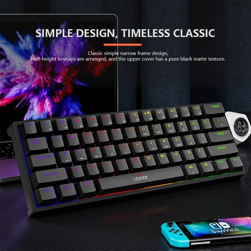 AyeBeau K620 60% RGB Hotswap Mechanical Gaming Keyboard