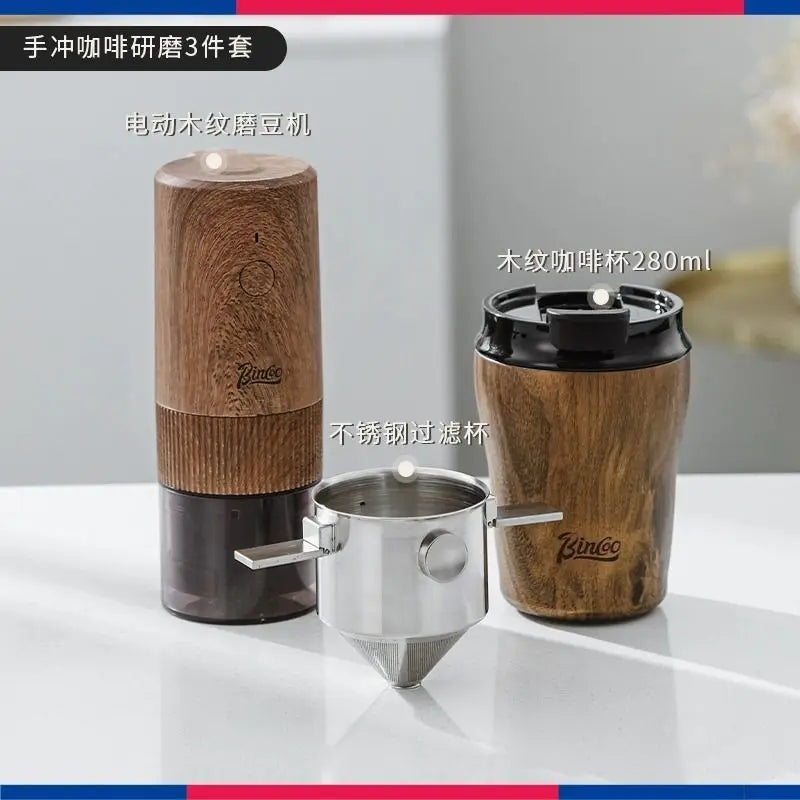 Coffee cup ceramic interior thermos cup Retro high appearance level portable stainless steel water cup Oasis Select 3-piece set