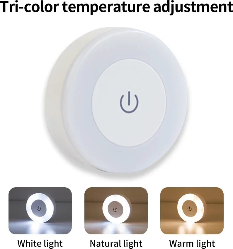 Wireless Rechargeable LED Night Light – Touch Sensor Lamp LED Night Light Oasis Select 3 Colors