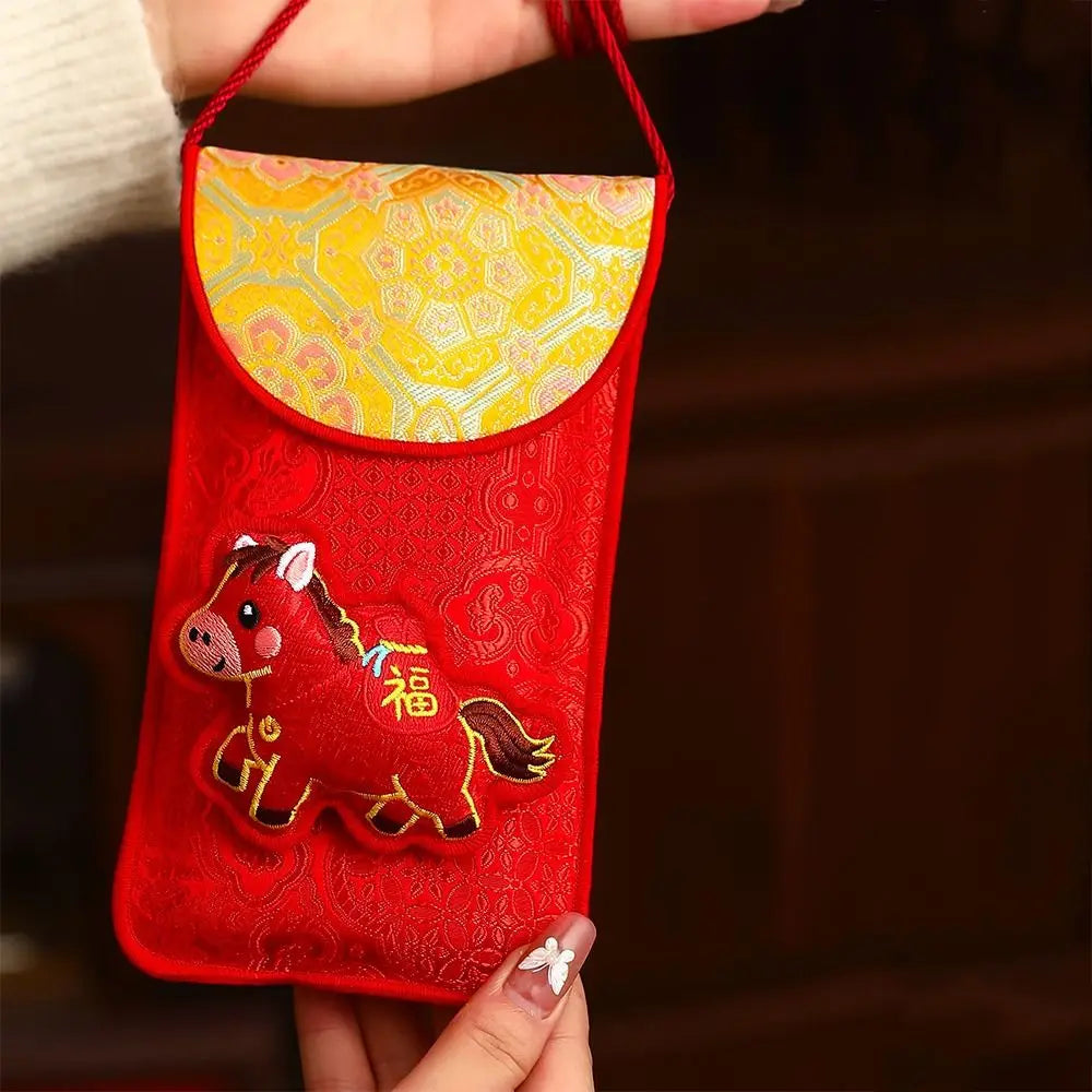 2026 Year of the Horse Chinese New Year Red Envelope Lucky Bag