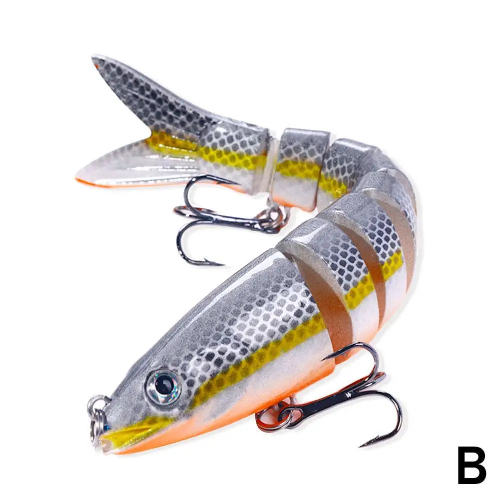 Multi Jointed Fishing Lure Slow Sinking Bionic Segmented Bait 13.4cm/18.6g Wobble Tackle for Freshwater Saltwater Pesca Oasis Select B