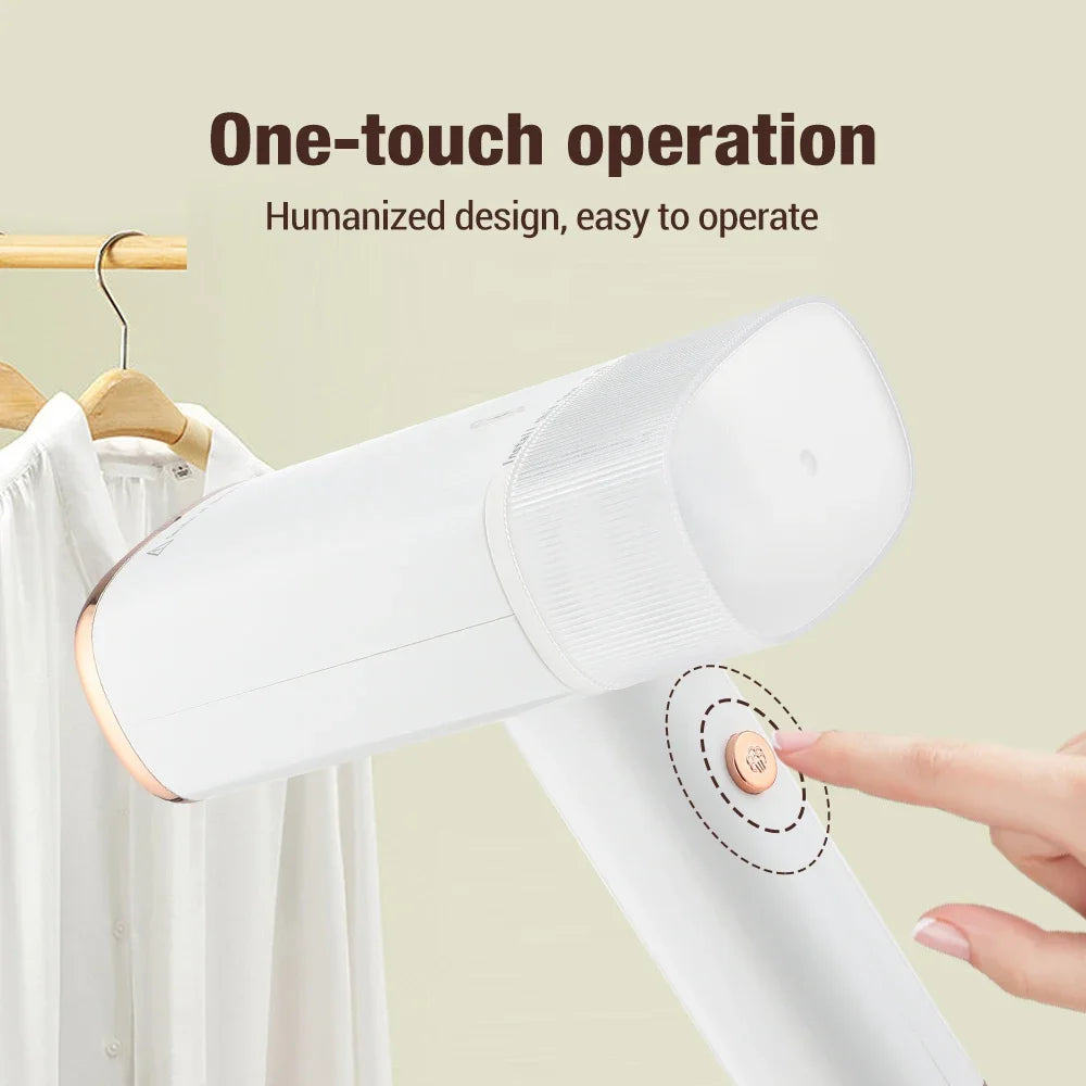 AFDEAL Portable Garment Steamer & Flat Iron – 1000W Foldable