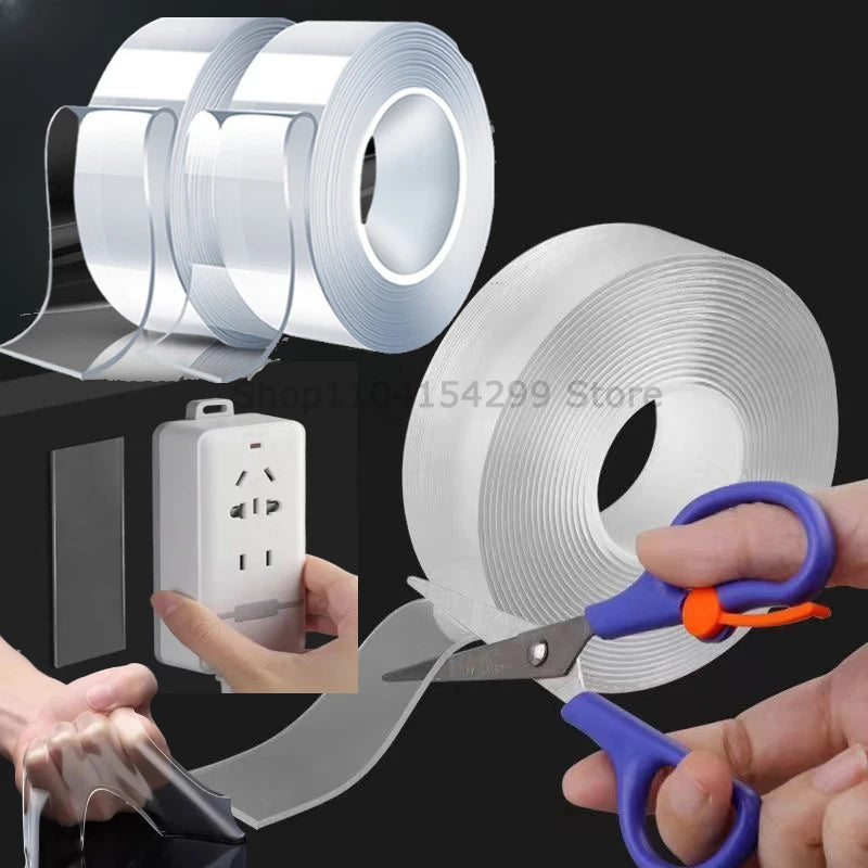 Ultra-strong Double Sided Adhesive Monster Tape Home Appliance Waterproof Wall Stickers Home Improvement Resistant Tapes Oasis Select 1mm 20mm 9.84 feet(3 m)