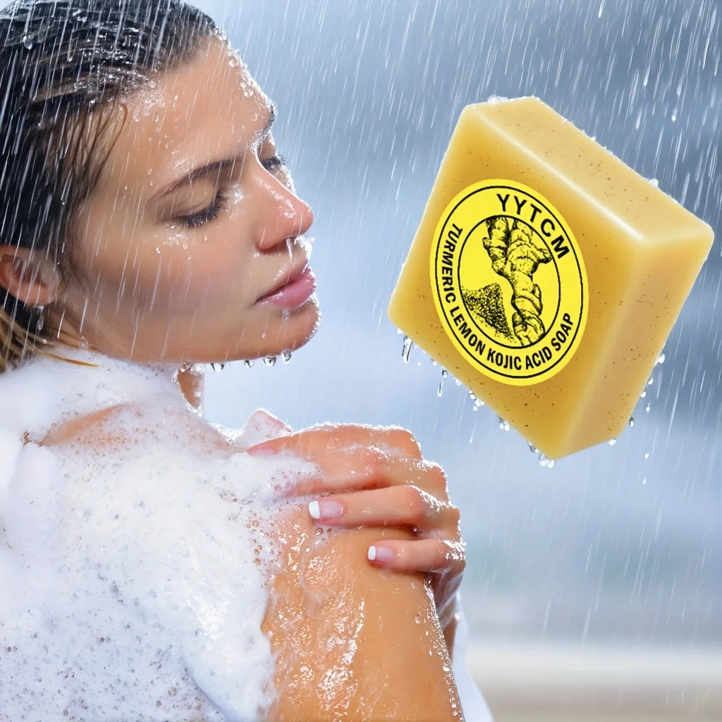Turmeric Lemon Kojic Acid Exfoliating Scrub Soap 65g Exfoliating Scrub Soap Oasis Select