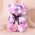1 Multicoloured Rose Bear Realistic Foam Rose Flower Bear Christmas/Valentine's Day/Mother's Day/Anniversary/Wedding Gift Oasis Select MULTI