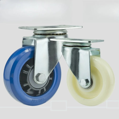 Transport Rollers 100MM Swivel Casters with Brake For All Types Of Floors, Furniture Transport Industrial Logistics Oasis Select rubber 4pcs fixed 3 inch