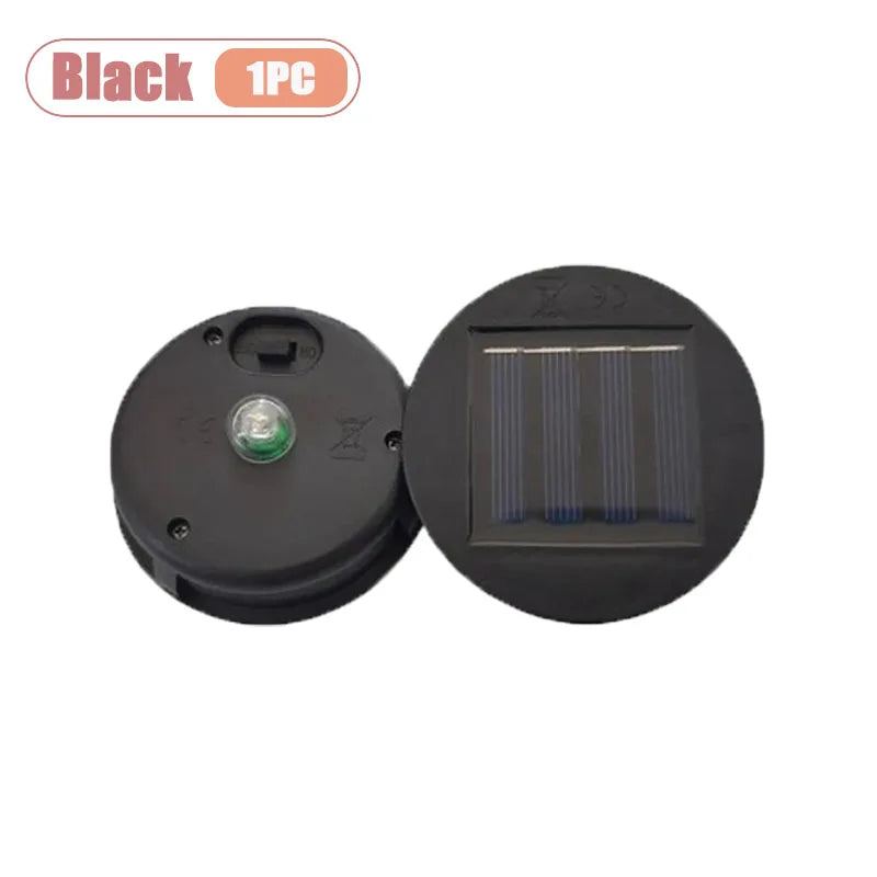 1-20PCS Solar Projection Lamp Accessories Waterproof Replaceable Hollow Pattern Light Cover Decorative Lamp Shade Replacement Oasis Select Black-1PC