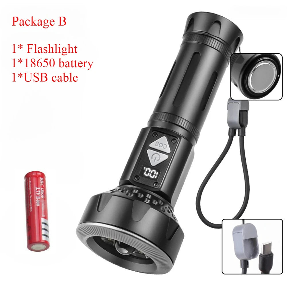 POCKETMAN 3800 Lumen Tactical Flashlight | USB-C, 8 Modes, Waterproof