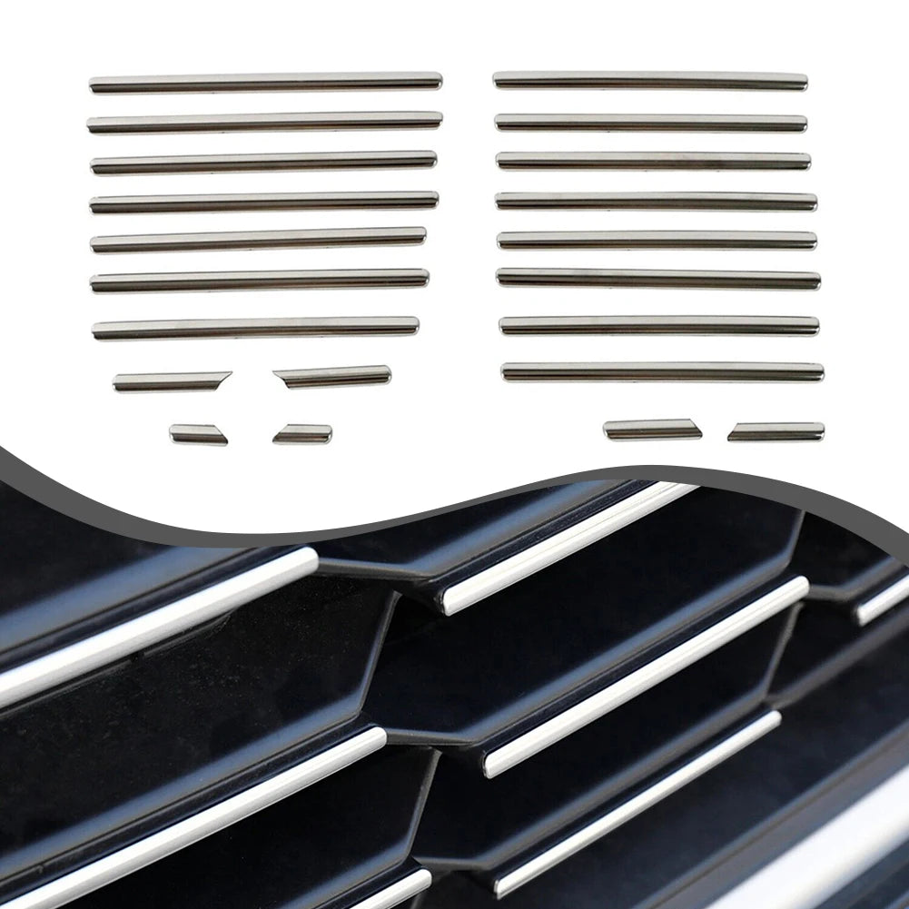 Protect Your Car's Front with Scratch proof Stainless Steel Grille Decoration Cover Trims for Honda For CRV 2023 2024 Oasis Select