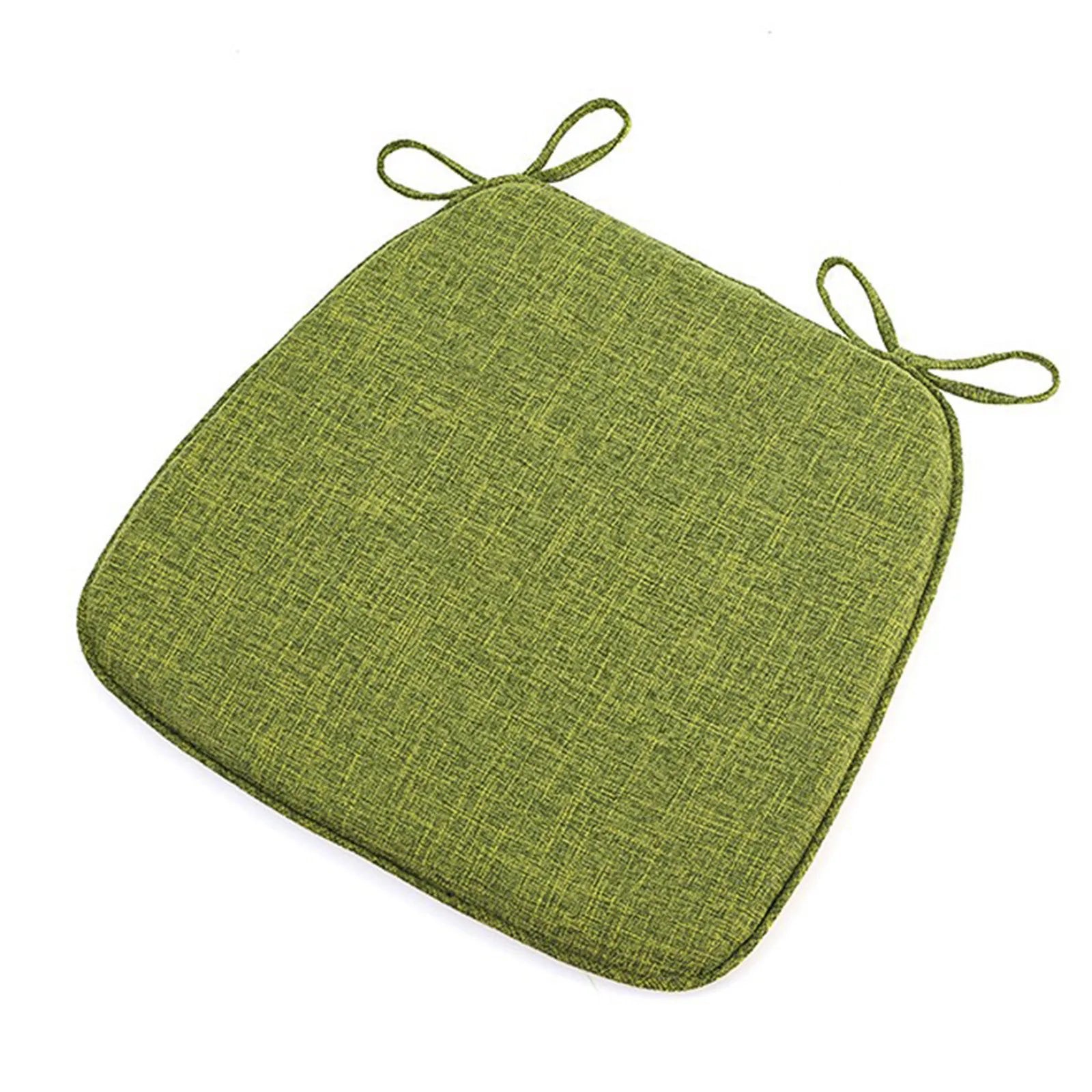 Chair Pads Non-Slip Seat Cushions Soft Chair Pad with Ties Horseshoe Seat Cushion For Dining Room/Office/Hotel/Garden Chairs Oasis Select Green
