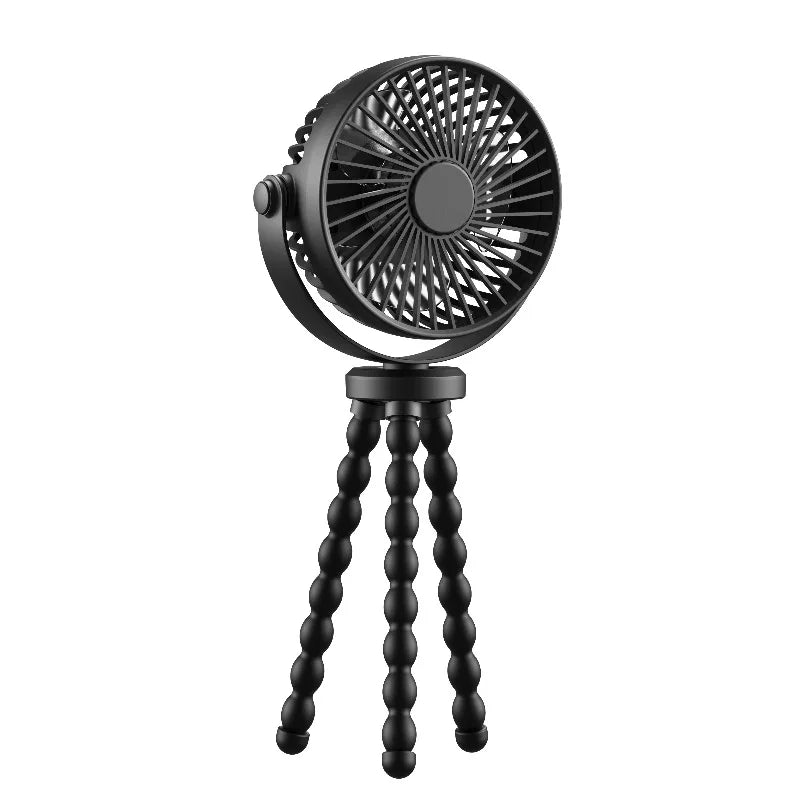 URGGU 5-in-1 Octopus Folding Fan | 360° Flexible Tripod USB