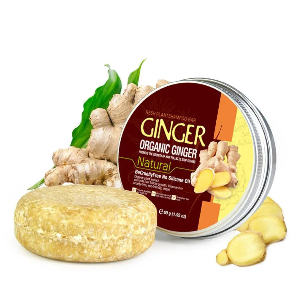 Rosemary Shampoo Soap Ginger/bamboo/lavender/Polygonum Multiflorum Deep Cleansing Soap Bar For Treated Dry Damaged Hair Care Oasis Select ginger