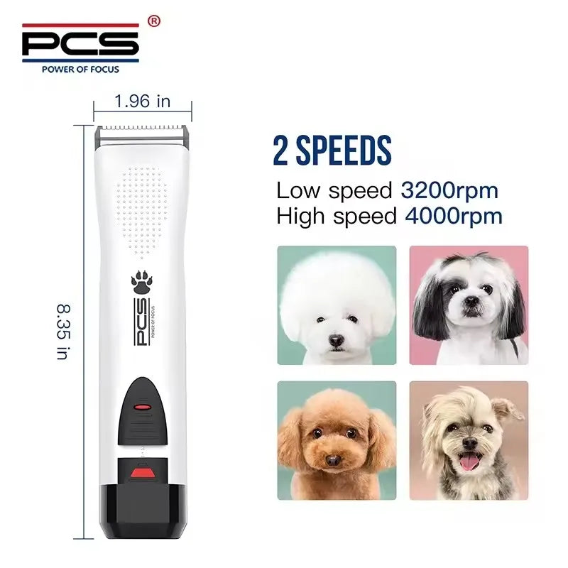 Pet Electric Hair Clipper Dog Beauty Clipper Shaver Shaver Full Set Waterproof Multifunctional Cleaning Supplie Detachable Blade Oasis Select