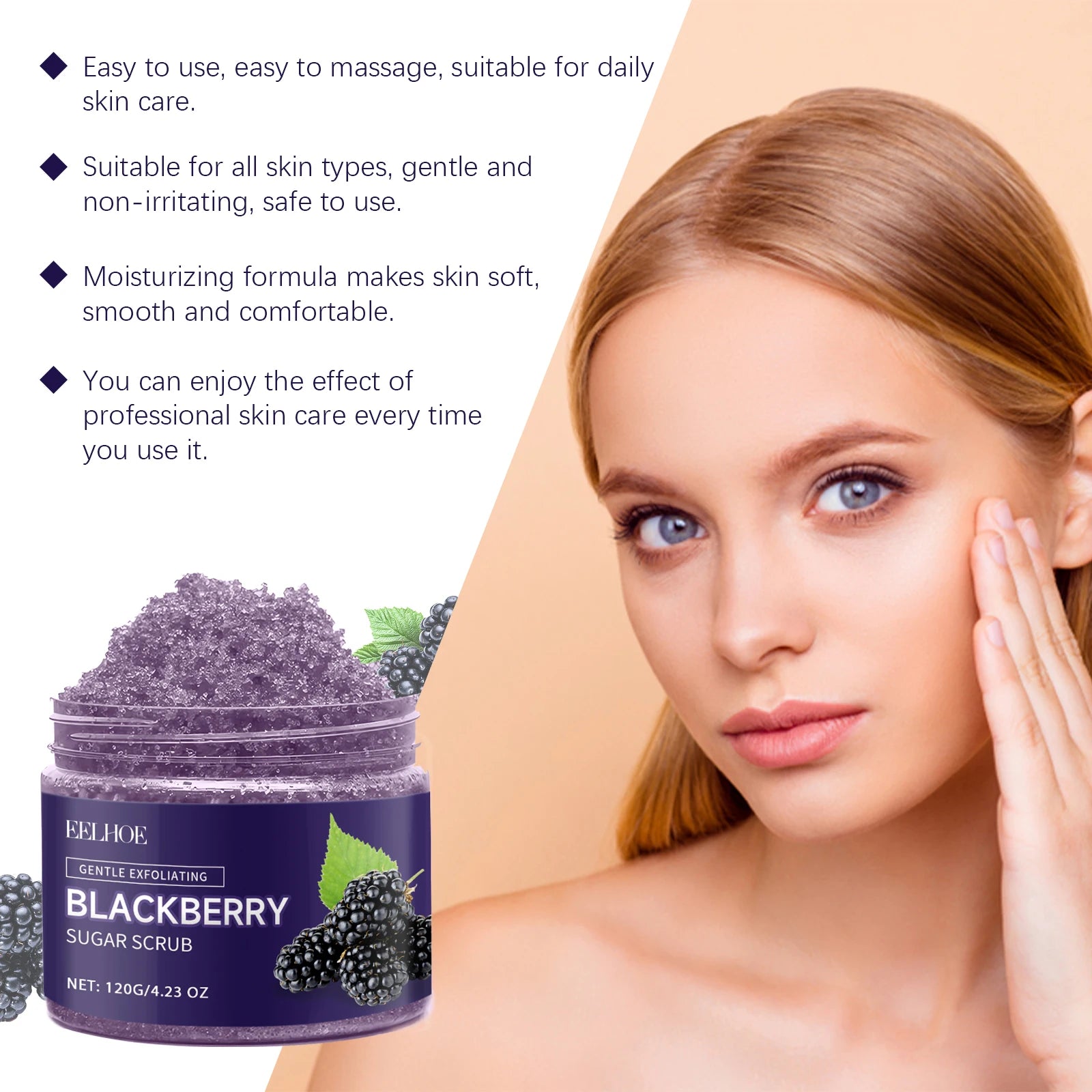 Body Scrub Effectively Removes Dead Skin Restores Smooth Delicate Skin Deep Moisturizing Exfoliating kin Brightening Remove Oasis Select