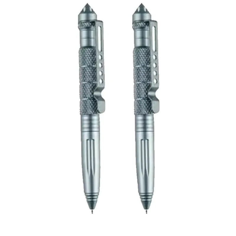 1/2/3/4pcs Tactical Pen Aviation Aluminum Emergency Glass Breakage Pen Safety Protection Survival EDC Multi-Purpose Tool Oasis Select 2pcs grey