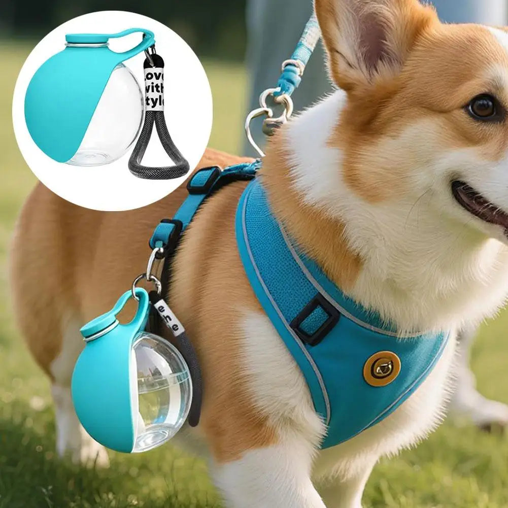 2 in 1 Portable Dog Water Bottle Built In Collapsible Silicone Bowl Leak-Proof Dog Drinker Water Feeder for Outdoor Walking Oasis Select
