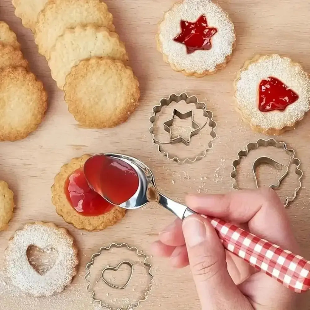 9pcs 304 Stainless Steel Christmas Cookie Cutters Snowman Xmas Tree Biscuit Baking Tools Gingerbread Man Pastry Mold Oasis Select