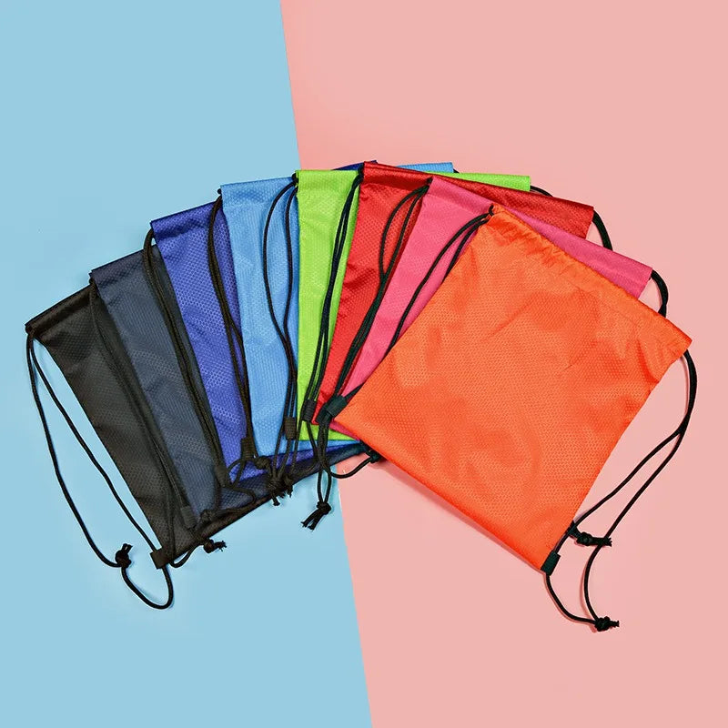 1pcs Waterproof Outdoor Sports Backpack Drawstring Bag for Marathon Events Double Shoulder Football and Basketball Bag Oasis Select