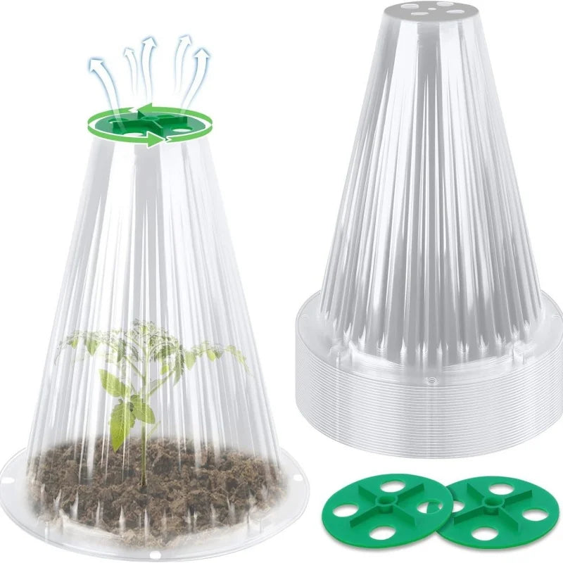 5/10PCS Plant Protective Cover Vegetable Snail Collar Seedling Protector Caps Agricultural Garden Supplies Accessories Oasis Select