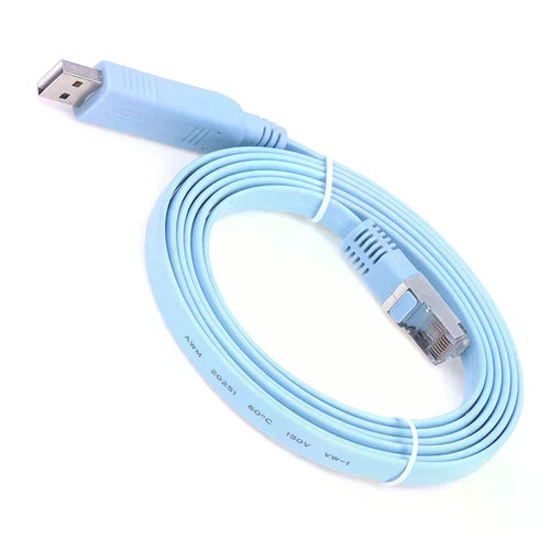 1.8M USB To RJ45 USB To RS232 Serial To RJ45 CAT5 Console Adapter Cable Cord For Cisco Routers New Oasis Select