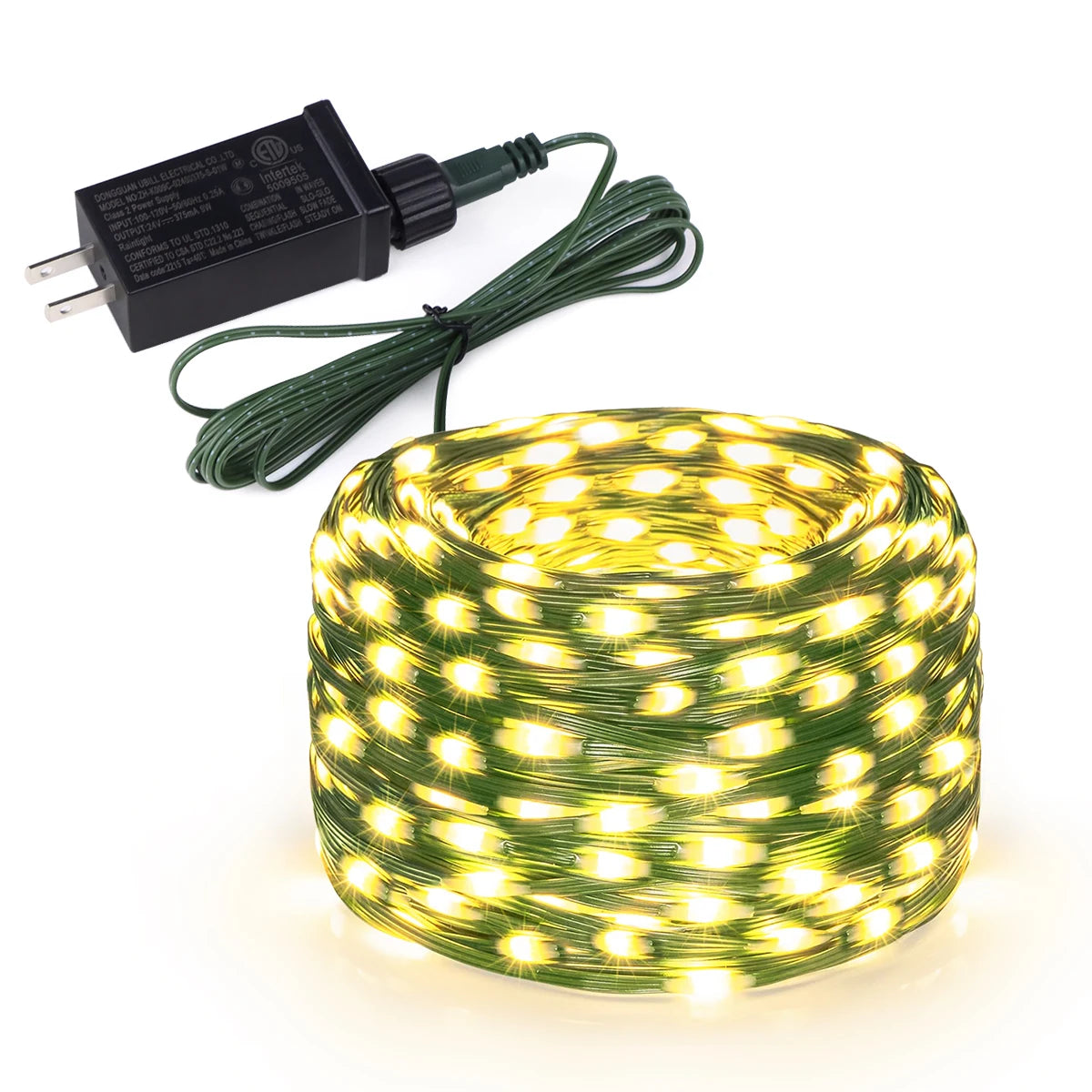 10/20/30M LED String Lights Leather Wire Light Waterproof Garland Fairy Lights Chain 220V 110V EU/US Plug Birthdays Party Decor Oasis Select Warm White US Plug 10M 100LED